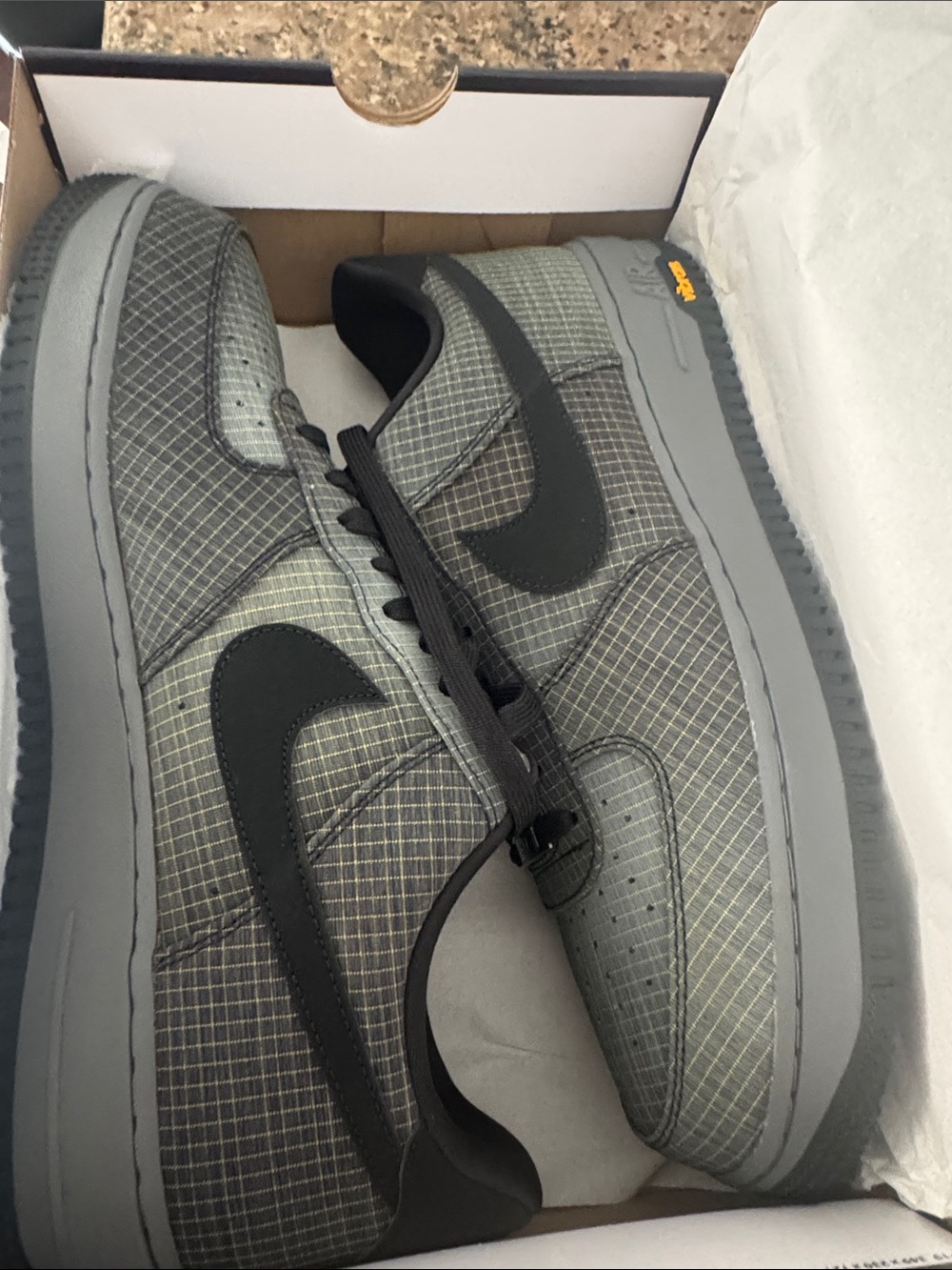 Nike Gray and Black Low-Top Sneakers